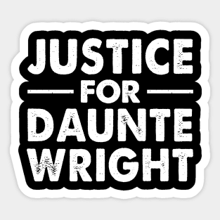 Justice For Daunte Wright - Black Lives Matter BLM Sticker